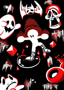 Downwell Characters Art