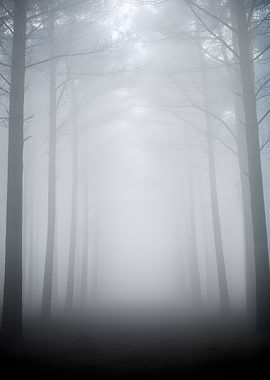 Misty Forest Path