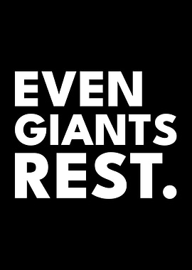 Even Giants Rest Burnout Recovery Art