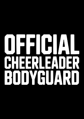 Official Cheerleader Bodyguard Text Art