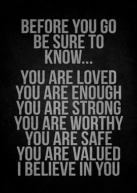 Inspirational Text on Dark Background