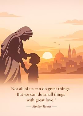 Mother Teresa and child quote
