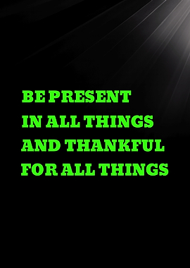 Inspirational Quote on Black Background