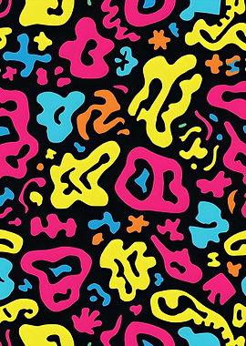 Abstract Colorful Shapes Pattern
