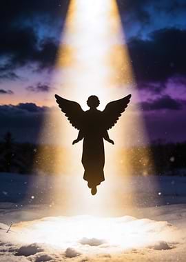 Angel in a Beam of Light