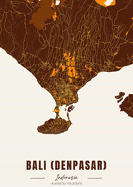 Bali (Denpasar) Map