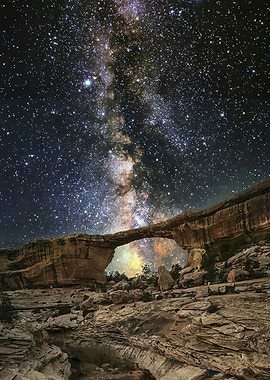 Milky Way Over Natural Bridge