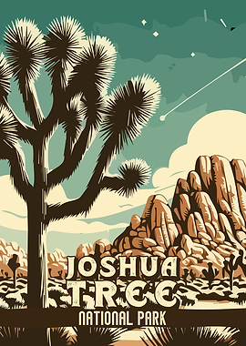 Joshua Tree National Park Vintage Poster