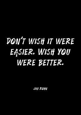 Jim Rohn Inspirational Quote