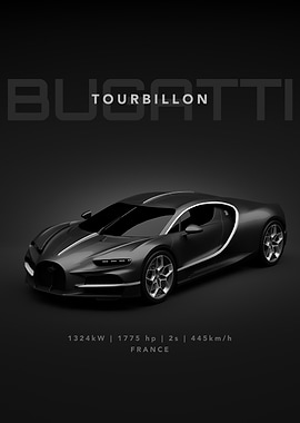 Bugatti Tourbillon - Black Background