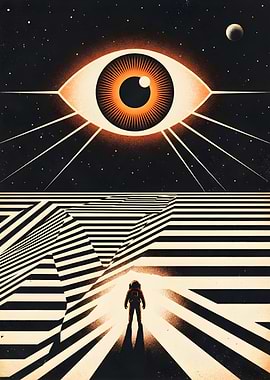 Astronaut in a Cosmic Landscape