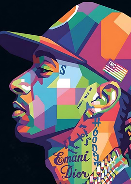 Nipsey Hussle Pop Art Portrait