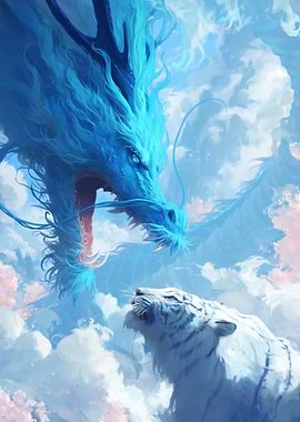 Dragon and Tiger in the Clouds