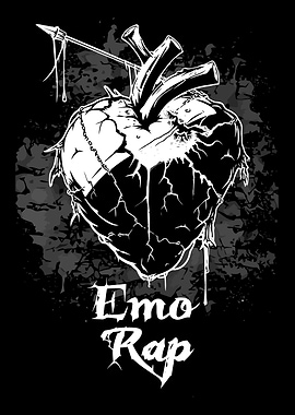 Emo Rap Heart with Arrow