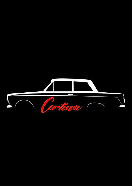 Cortina Car Silhouette