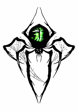 Spider with a Green Eye