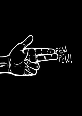 Pew Pew Hand Gesture