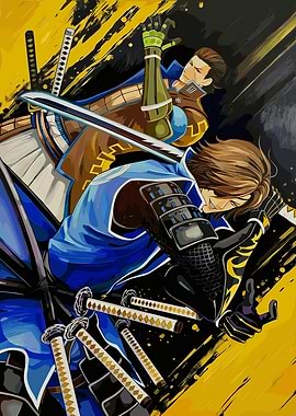 Samurai Warriors with Swords