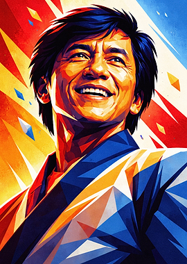 Jackie Chan Pop Art Portrait