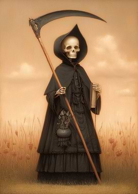 Grim Reaper in a Field