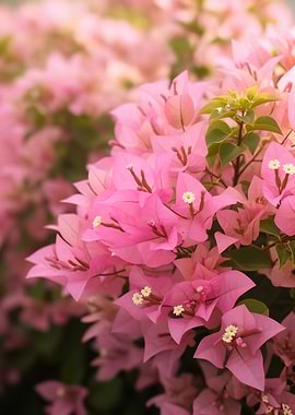 Pink Bougainvillea Flowers
