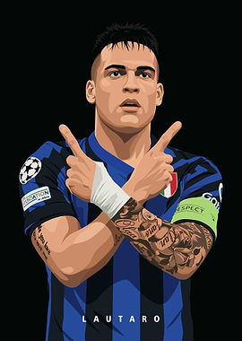 Lautaro Martinez Inter Milan Football Player