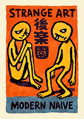 Strange Art Modern Naive Poster