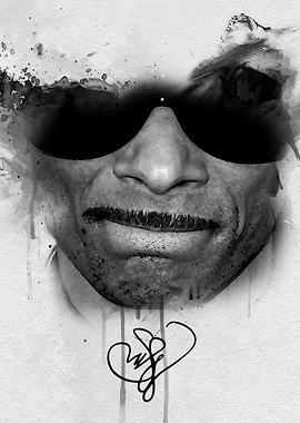 Snoop Dogg Watercolor Portrait