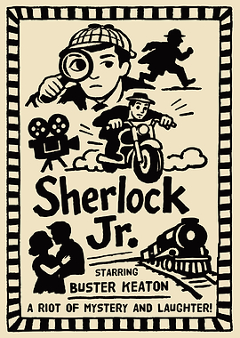 Sherlock Jr. Buster Keaton Movie Poster