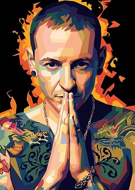 Chester Bennington Pop Art Portrait