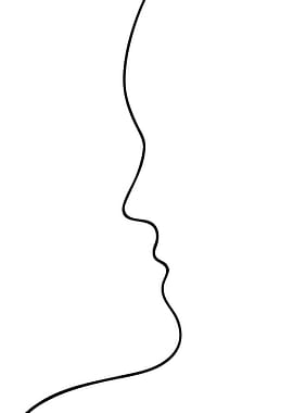 Minimalist Profile Silhouette