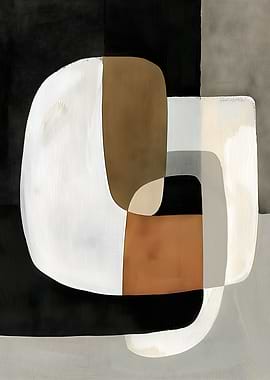 Abstract Geometric Shapes Painting