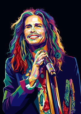Steven Tyler Pop Art Portrait