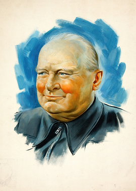 Portrait of Winston Churchill