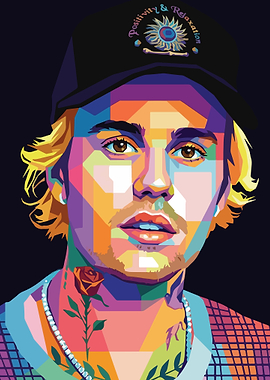 Justin Bieber Pop Art Portrait