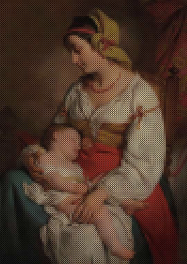 Italienische Mutter mit Kind