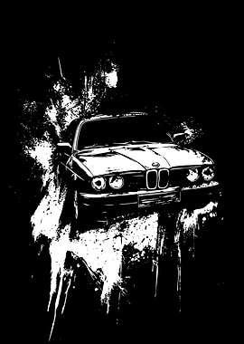 BMW E30 M3 Grille with Splatter