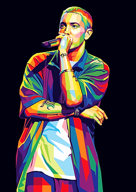 Eminem WPAP Pop Art Portrait