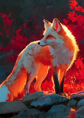 Fox in Golden Hour Light