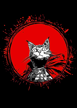 Warrior Cat in Red Circle