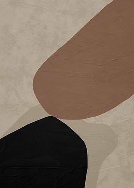Abstract Geometric Shapes in Earth Tones