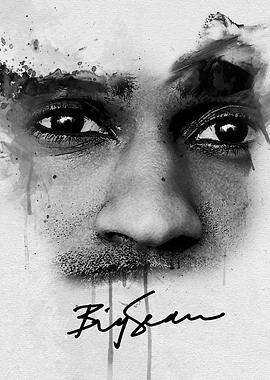 Big Sean Watercolor Portrait