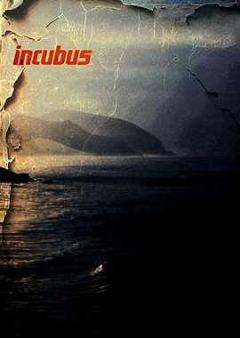 Incubus album cover with landscape
