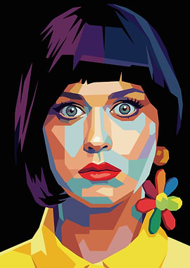 Pop Art Portrait of Katy Perry