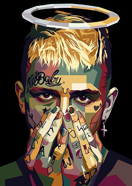 Pop Art Portrait of Lil Peep