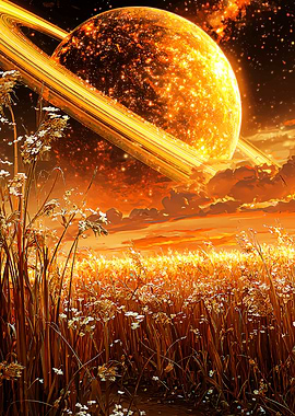 Golden Planet Landscape