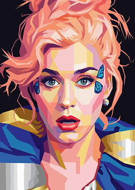 Katy Perry Pop Art Portrait