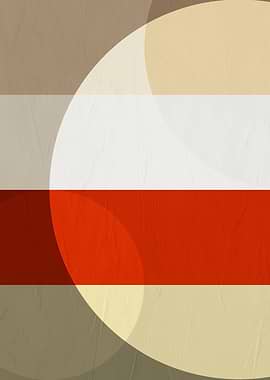 Abstract Geometric Stripes and Circles