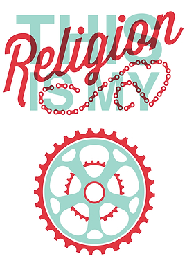 This is My Religion Bicycle Art