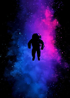Astronaut in Nebula